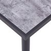 vidaXL Table &agrave; manger Noir et gris b&eacute;ton 180x90x75 cm MDF