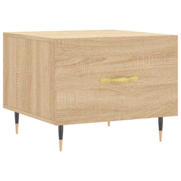 vidaXL Table basse Chêne sonoma 50x50x40 cm Bois d'ingénierie