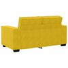 vidaXL Ensemble de canap&eacute;s 3 pcs avec coussins Jaune Velours
