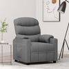 vidaXL Fauteuil inclinable Gris clair Tissu