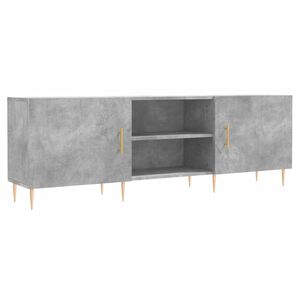 vidaXL Meuble TV gris b&eacute;ton 150x30x50 cm bois d'ing&eacute;nierie