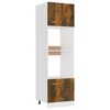 vidaXL Meuble micro-ondes Lyon Ch&ecirc;ne fum&eacute; 60x57x207 cm