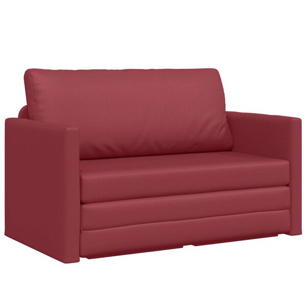 vidaXL Canap&eacute;-Lit 110cm Bordeaux Simili cuir