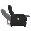 vidaXL Fauteuil de massage Noir Similicuir