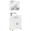 vidaXL Ensemble de mobilier de salle de bain 2 pcs Blanc brillant