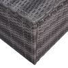 vidaXL Salon de jardin 8 pcs avec coussins résine tressée gris
