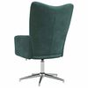 vidaXL Chaise de relaxation Vert fonc&eacute; Velours