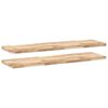 vidaXL &Eacute;tag&egrave;res flottantes 2 pcs 160x40x4 cm acacia massif non trait&eacute;