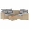 vidaXL Ensemble de Canap&eacute;s 6 pc Beige et Gris clair