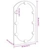 vidaXL Miroir avec éclairage LED 70x40 cm Verre Arche