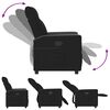 vidaXL Fauteuil inclinable Noir Tissu