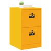 vidaXL Cabinet de Dossier Jaune moutarde 44 x 50 x 106.5 cm