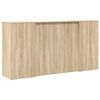 vidaXL Bureau r&eacute;ception ch&ecirc;ne sonoma 200x50x103,5 cm bois d'ing&eacute;nierie