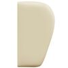 vidaXL Oreille de t&ecirc;te de lit Cr&egrave;me 40 x 23 x 6 cm PVC
