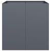 vidaXL Jardini&egrave;re anthracite 80x80x80 cm acier