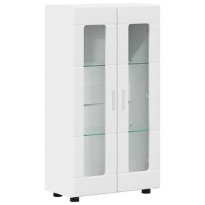 vidaXL Buffet FLORIN Blanc 55,5 x 29 x 100 cm Bois d'ing&eacute;nierie