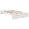 vidaXL Lit biblioth&egrave;que sans matelas blanc 120x200 cm bois pin massif