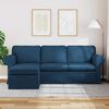 vidaXL Canap&eacute; 180cm Bleu M&eacute;tал
