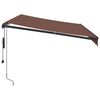 vidaXL Auvent r&eacute;tractable automatique marron 350x250 cm