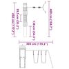 vidaXL Aire de jeux d'extérieur bois massif de douglas