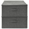 vidaXL Bo&icirc;tes de rangement 2 pcs Tissu 70x40x18 cm Anthracite
