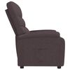vidaXL Fauteuil inclinable Marron fonc&eacute; Tissu