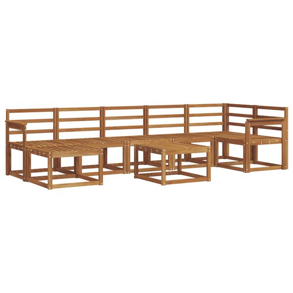 vidaXL Ensemble de canap&eacute;s d'ext&eacute;rieur 8 pcs Naturel
