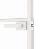 vidaXL Porte d'int&eacute;rieur Blanc 76x201,5 cm Tremp&eacute; verre aluminium fin