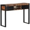 vidaXL Table console multicolore 100x35x75 cm bois massif r&eacute;cup&eacute;ration