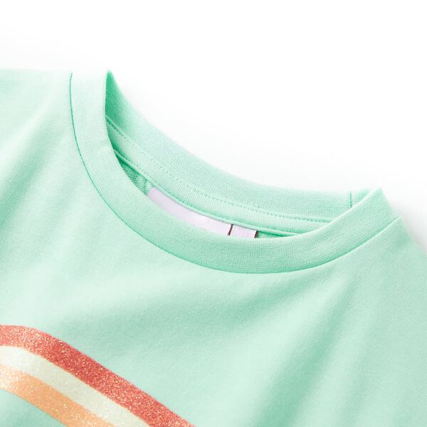 Robe pour enfants avec cordon de serrage vert vif 104