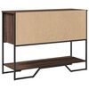 vidaXL Table console chêne marron 100x35x74,5 cm bois d'ingénierie