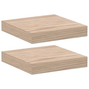 vidaXL &Eacute;tag&egrave;res flottantes 2 pcs 23x23,5x4 cm bois d'ing&eacute;nierie