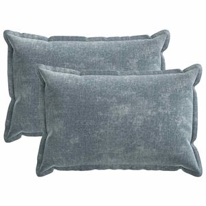 vidaXL Housse de coussin 2 pcs HOUTEN Bleu clair 50 x 75 cm