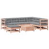 vidaXL Salon de jardin 8 pcs avec coussins bois massif douglas
