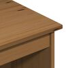 vidaXL Bureau Marron miel 112 x 50 x 75 cm Bois de Pin Massif