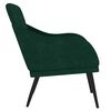 vidaXL Fauteuil Vert fonc&eacute; 63x76x80 cm Velours