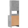 vidaXL Armoire de cuisine gris béton 60x50x180 cm bois d'ingénierie