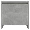 vidaXL Table de chevet gris b&eacute;ton 45x34x44,5 cm bois d'ing&eacute;nierie
