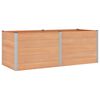 vidaXL Jardini&egrave;re sur&eacute;lev&eacute;e Marron 250 x 100 x 91 cm alu.