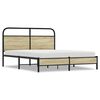 vidaXL Cadre de lit sans matelas 160x200 cm ch&ecirc;ne sonoma