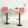 vidaXL Tabourets de bar lot de 2 rose velours
