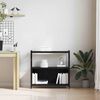 vidaXL &Eacute;tag&egrave;re Ch&ecirc;ne noir 80 x 30 x 78.5 cm Bois d'ing&eacute;nierie
