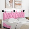 vidaXL T&ecirc;te de lit suspendue Montage mural Rose 150 x 55 x 7 cm tissu