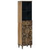 vidaXL Armoire de salle de bain avec tiroir Marron 38 x 33,5 x 160 cm