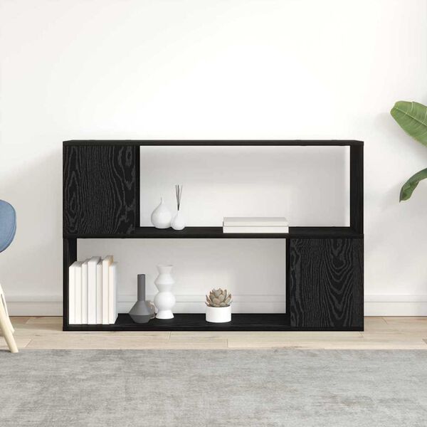 vidaXL Ensemble meuble TV Noir 100 x 24 x 63 cm Bois d'ing&eacute;nierie