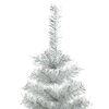 vidaXL Sapin de No&euml;l avec 300 LED avec support Argent 180 cm PET