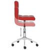 vidaXL Chaise de bureau pivotante Rouge bordeaux Similicuir