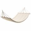 vidaXL Hamac couleur cr&egrave;me 210 cm x 150 cm