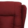 vidaXL Fauteuil de massage Rouge bordeaux Tissu