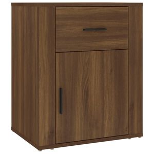 vidaXL Table de chevet Ch&ecirc;ne marron 50x36x60 cm Bois d'ing&eacute;nierie